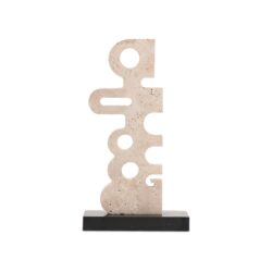 Liang & Eimil Sculpted Serenity Sculpture - Beige & Black
