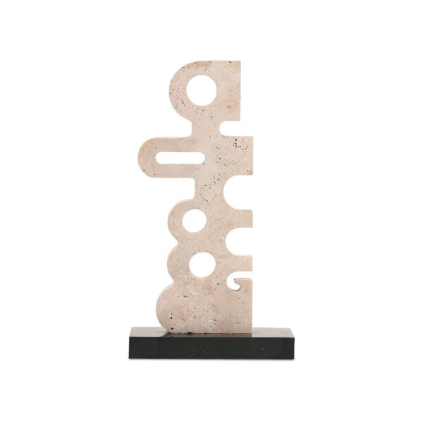 Liang & Eimil Sculpted Serenity Sculpture - Beige & Black