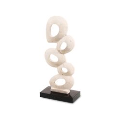 Liang & Eimil Stone Flow Sculpture - Beige & Black