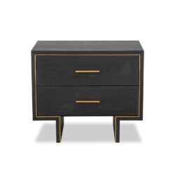 Liang & Eimil Tigur Bedside Table Black Ash Veneer