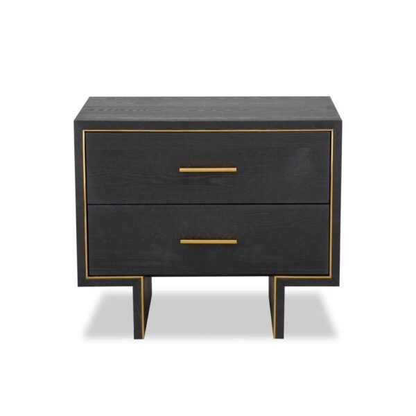 Liang & Eimil Tigur Bedside Table Black Ash Veneer