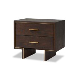 Liang & Eimil Tigur Bedside Table Dark Brown Ash