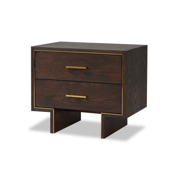 Liang & Eimil Tigur Bedside Table Dark Brown Ash