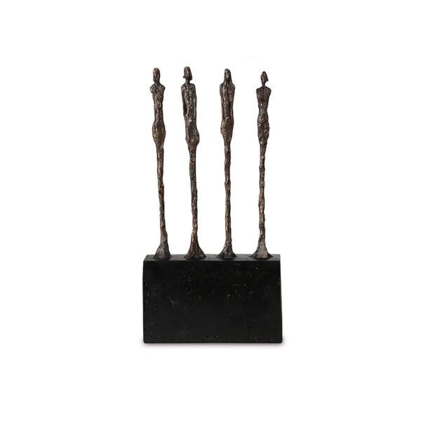 Liang & Eimil Unity Four Men Sculpture - Black