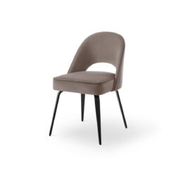 Liang & Eimil Yves Dining Chair Set of 2 (Crib 5) - Megan Mink & Matt Black