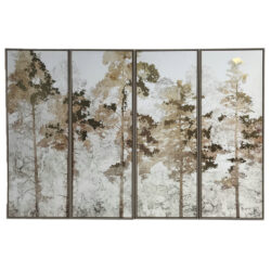 Libra Interiors Foil Trees Framed Wall Art Set of Four