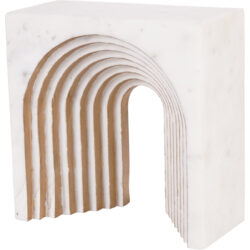 Libra Interiors Genoa White Marble Decorative Sculpture