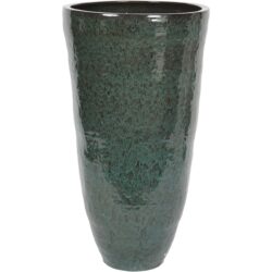 Libra Interiors Mederno XL Green Ceramic Tall Planter