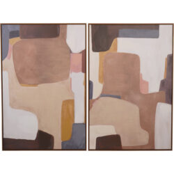 Libra Interiors Set of 2 Modern Abstract Wall Art