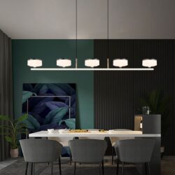 Lightsin Aluminum Acrylic Chandelier with Three-Color Changing