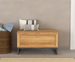 Loft Solid Oak Blanket Box