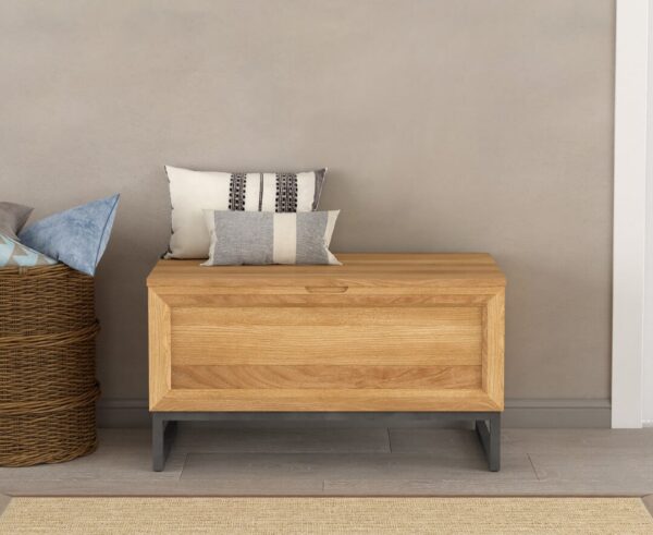 Loft Solid Oak Blanket Box