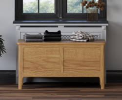 Loxton Solid Oak Blanket Box