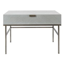 Lucy Wooden Dressing Table With 1 Drawer In Grey Oak