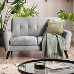 Macia Mobus Fabric 2 Seater Sofa In In Dove Grey