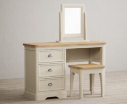 Madley Oak and Cream Painted Dressing Table Set