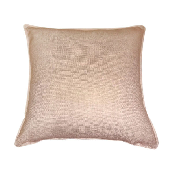 Malini Linea Faux Linen Cushion in Putty | Outlet