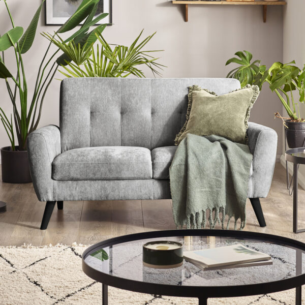 Monza - 2-Seater Sofa - Dove Grey - Fabric