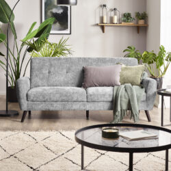 Monza - 3-Seater Sofa - Dove Grey - Fabric