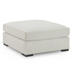 Monza Fabric Foot Stool In Stone