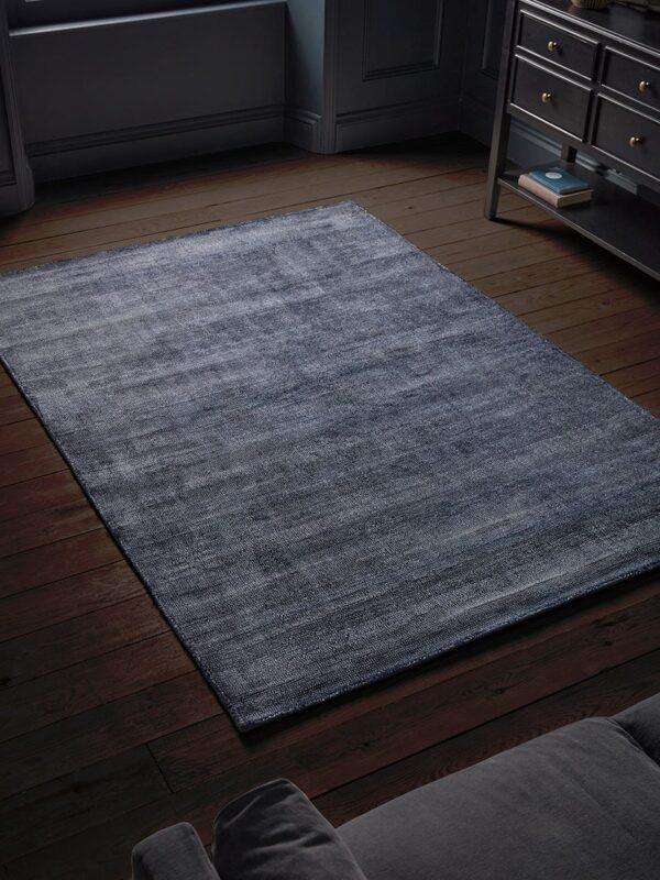 Navy Lustre Rug - Medium