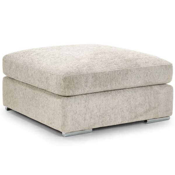 Newkirk Fabric Foot Stool In Beige