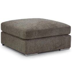 Newkirk Fabric Foot Stool In Mocha