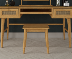Oak Rattan Dressing Table