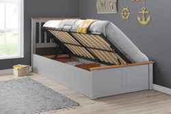 Oliver Wooden Kids Ottoman Bed, Bedmaster_Oak, Single