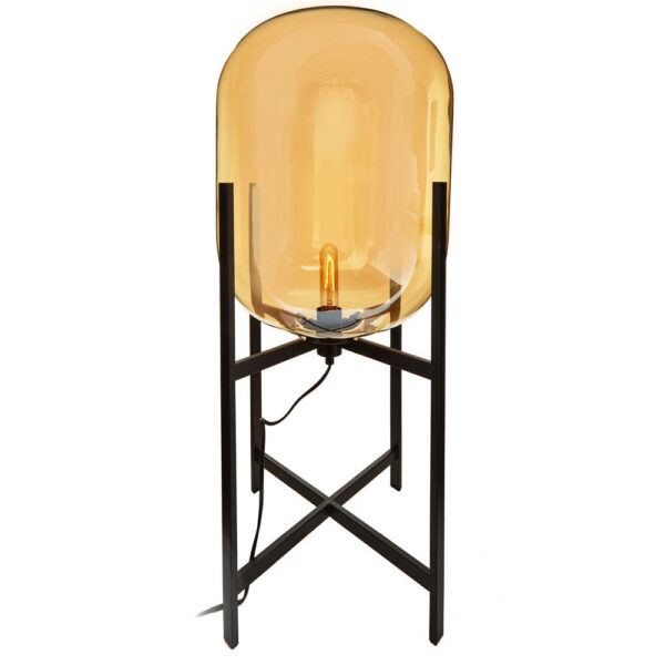 Olivia's Soft Industrial Collection - Tinto Champagne Glass Floor Lamp