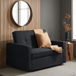 Otto - 2 Seater Sofa Bed - Grey - Fabric - Happy Beds