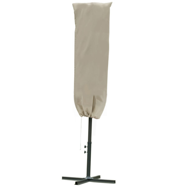 Outsunny Cantilever Umbrella Cover Outdoor Parasol Protector Weatherproof Garden Patio with Rod, Zipper Aosom UK