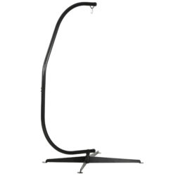Outsunny Hanging Hammock Stand Hammock Chair Stand C Stand Steel Heavy Duty Stand for Air Porch Swing Chair (Only Construction) Aosom UK