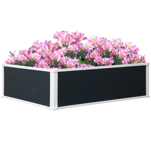 Outsunny Raised Planter Bed: Patio Vegetable & Floral Oasis, PP Construction Aosom UK
