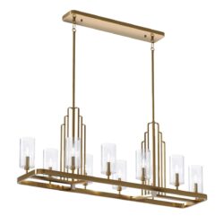 Quintiesse Kimrose 10 Light Linear Chandelier