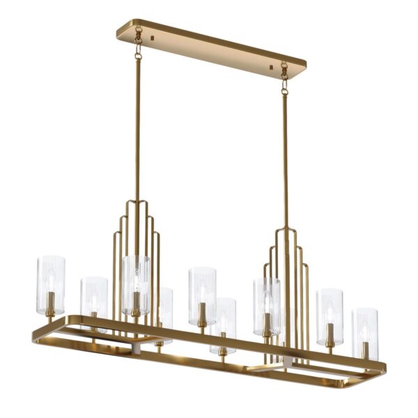 Quintiesse Kimrose 10 Light Linear Chandelier