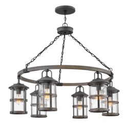 Quintiesse Lakehouse 6 Light Outdoor Chandelier