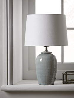 Ribbed Crackle Glaze Table Lamp