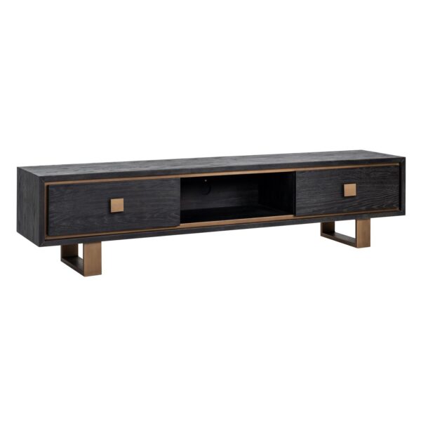 Richmond Hunter 2 Drawers Black TV Unit