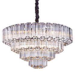Richmond Interiors Bece Nickel Chrome Chandelier