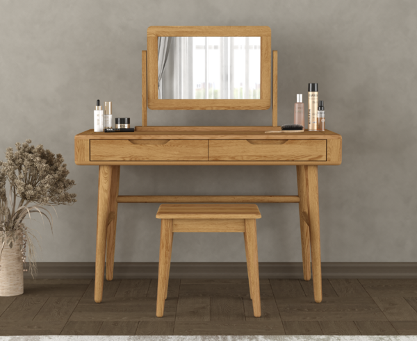 Rosa Solid Oak Dressing Table Set