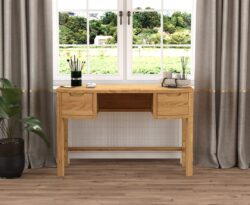 Somerton Curved Solid Oak Dressing Table