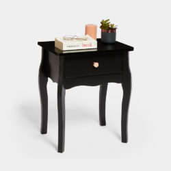 Sophia Black Bedside Table