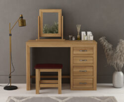 Tilt Solid Oak Dressing Table Set