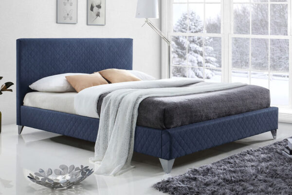 Time Living Brooklyn Blue Bed Frame, Double