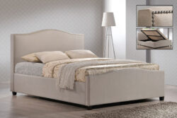 Time Living Brunswick Sand Ottoman Bed Frame, Double