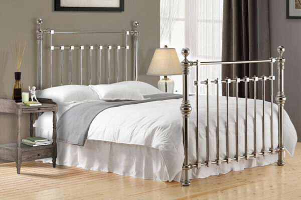 Time Living Edward Chrome Bed Frame, Double