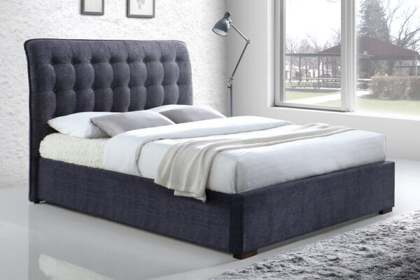 Time Living Hamilton Dark Grey Bed Frame, Double