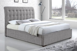 Time Living Hamilton Light Grey Bed Frame, Double