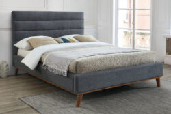 Time Living Mayfair Dark Grey Bed Frame, Double